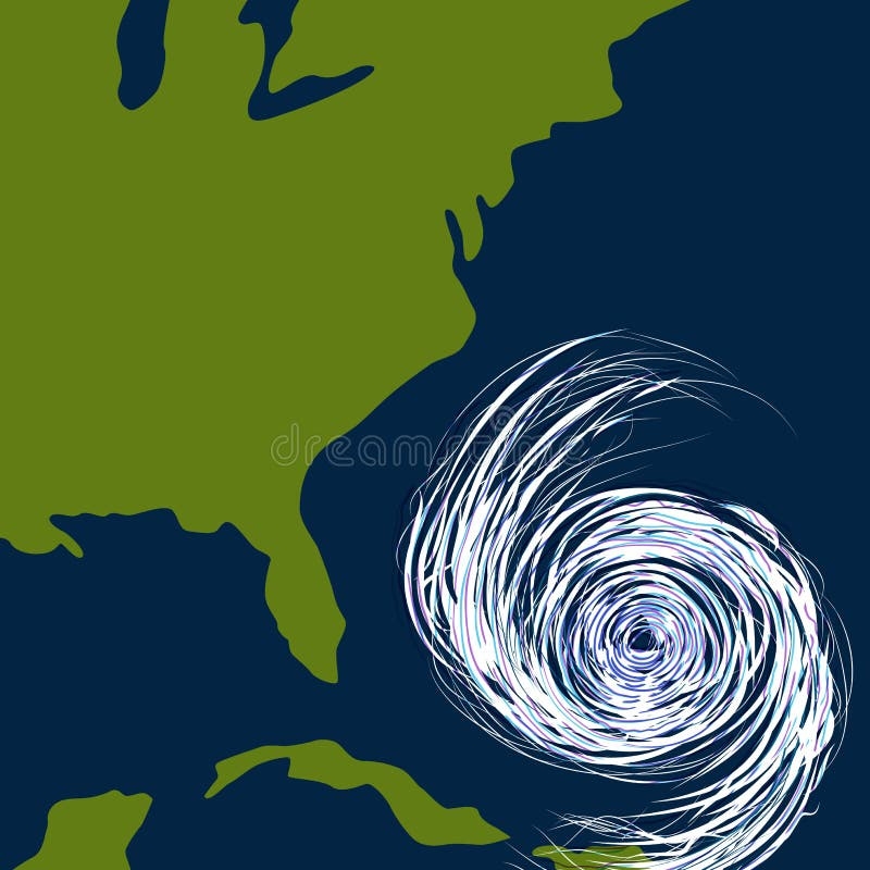 East Coast Hurricane Drawing Stock Vector Illustration Of Drawing Storm 21117208