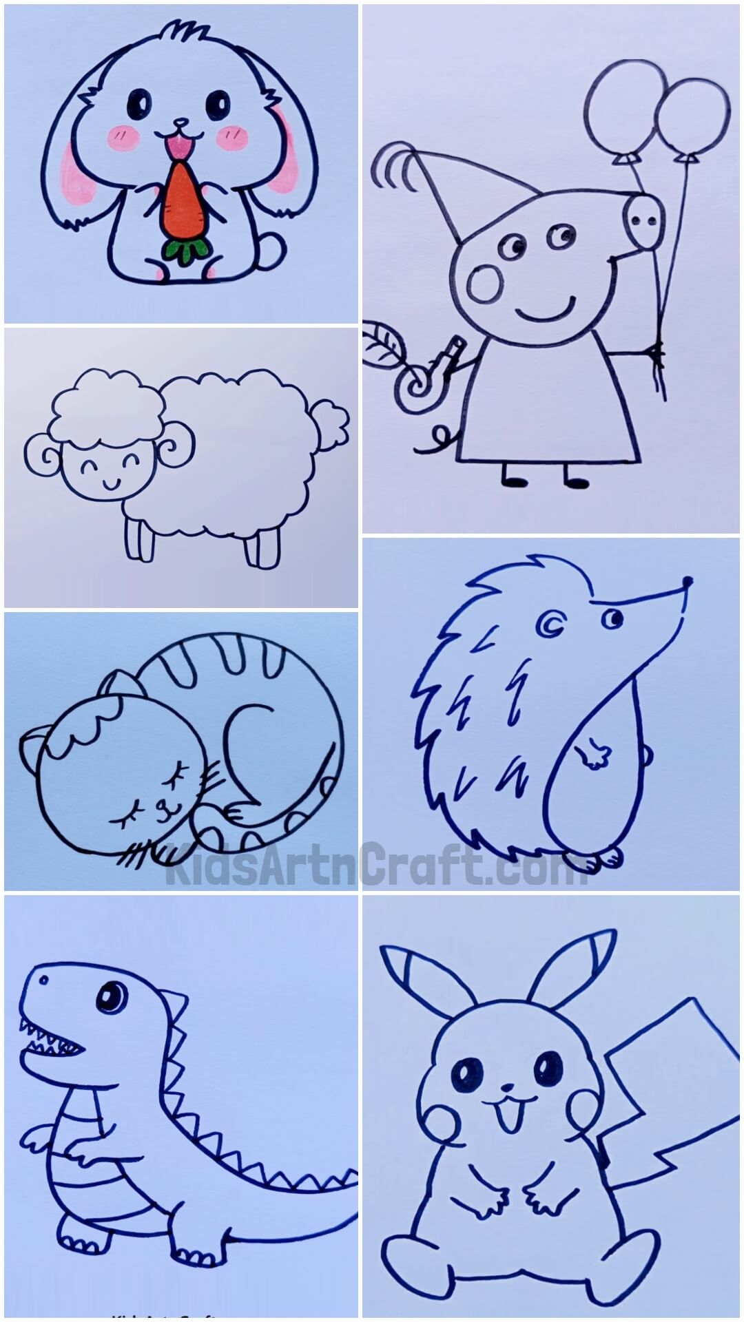 animal drawings easy