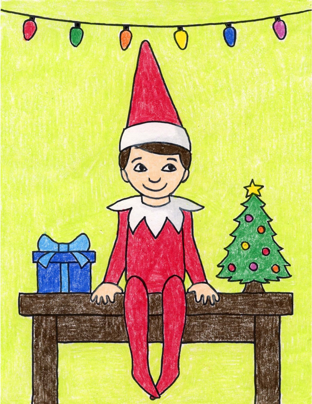 Easy Christmas Drawings Ideas And Christmas Coloring Pages