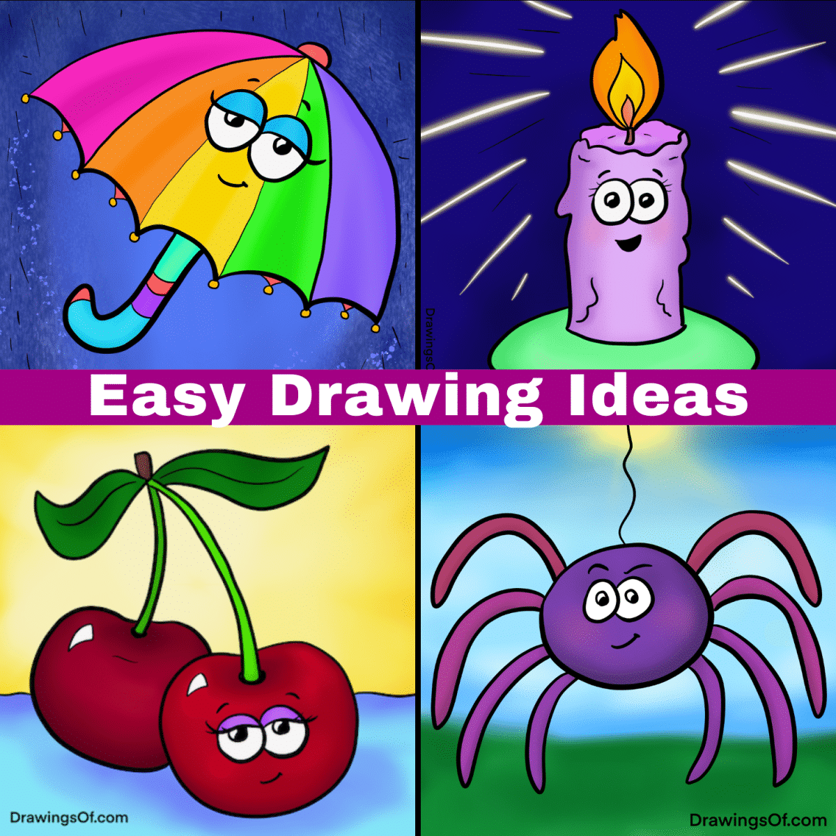 Easy Drawing Ideas 17 Simple Prompts And Lessons Drawings Of 