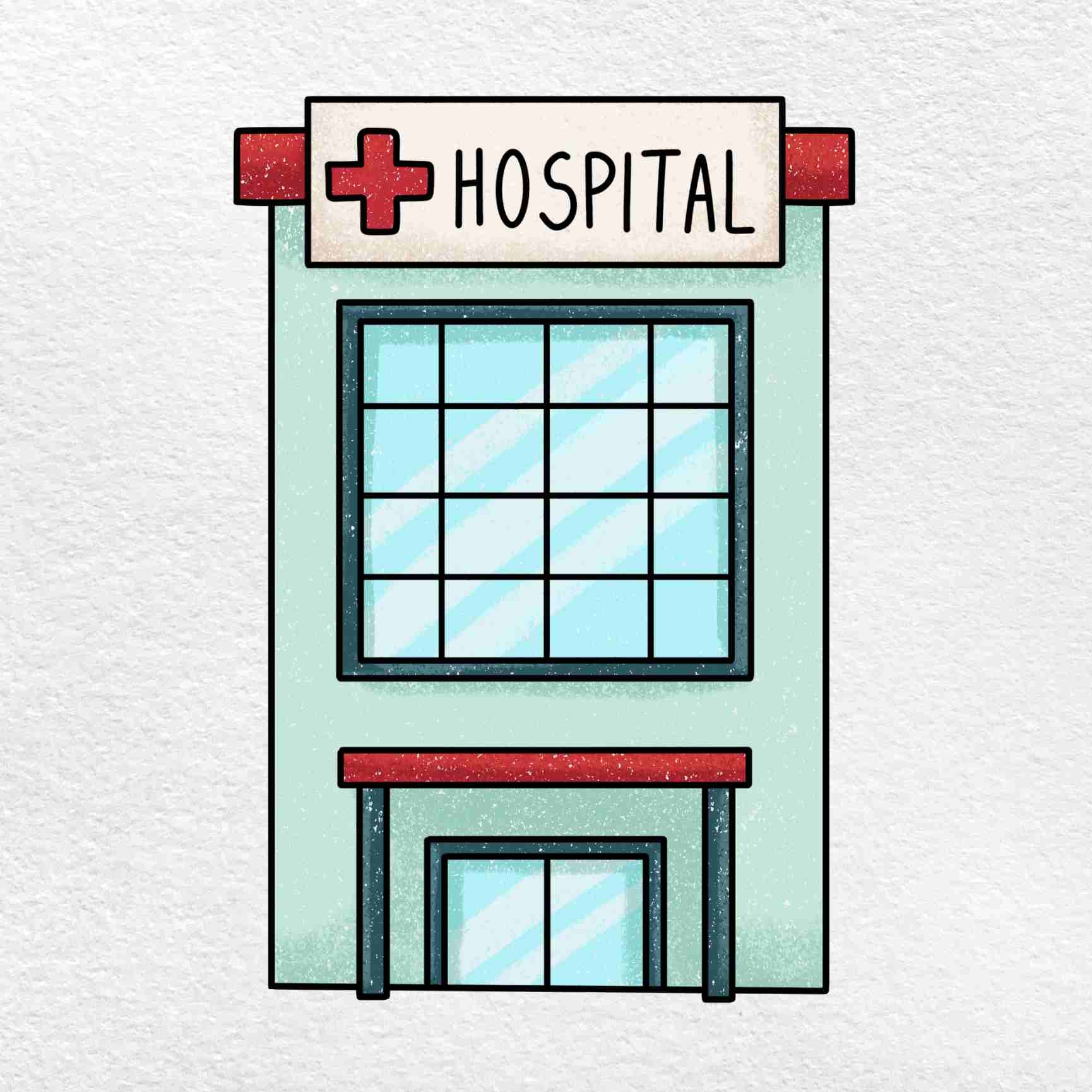 Easy Hospital Drawing HelloArtsy