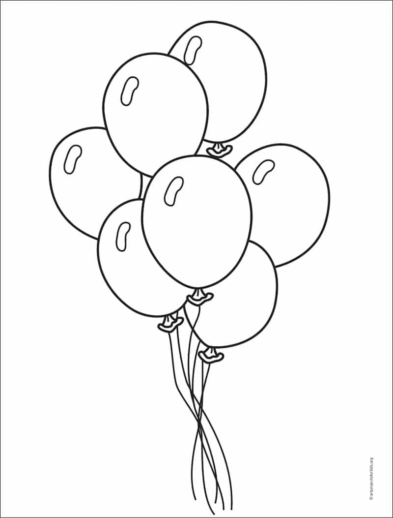 how to draw balloons