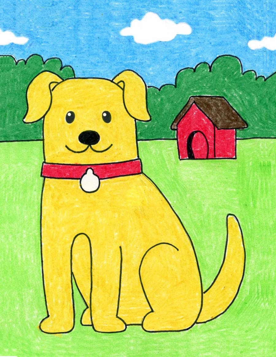 simple childrens animal drawings
