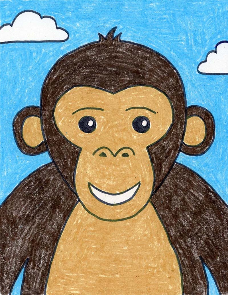 drawing of a monkey