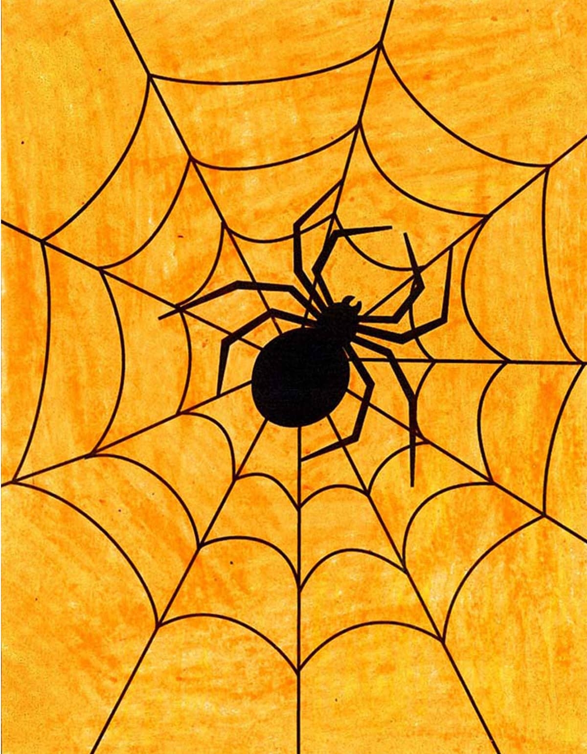 Easy How To Draw A Spider Tutorial