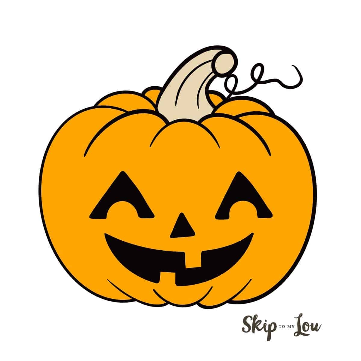 Easy Jack O Lantern Drawing Tutorial Skip To My Lou