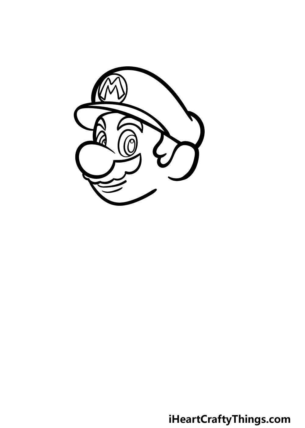Easy Mario Drawing How To Draw Mario Step By Step For Kids