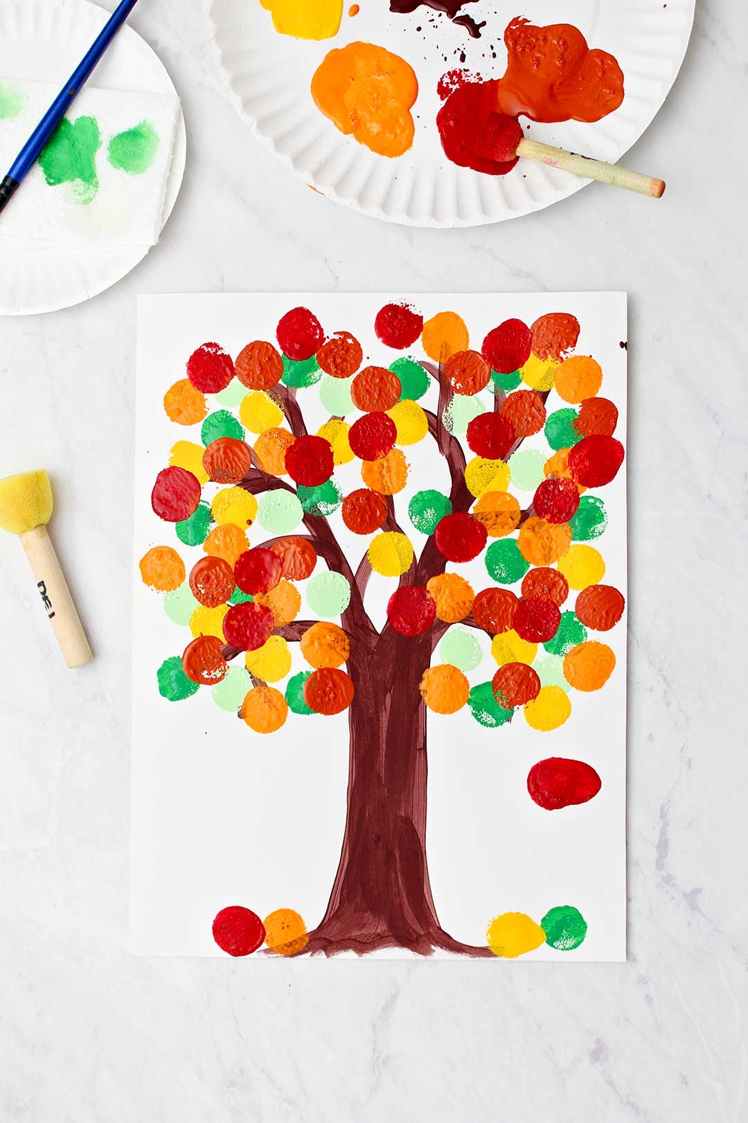 fall tree drawing
