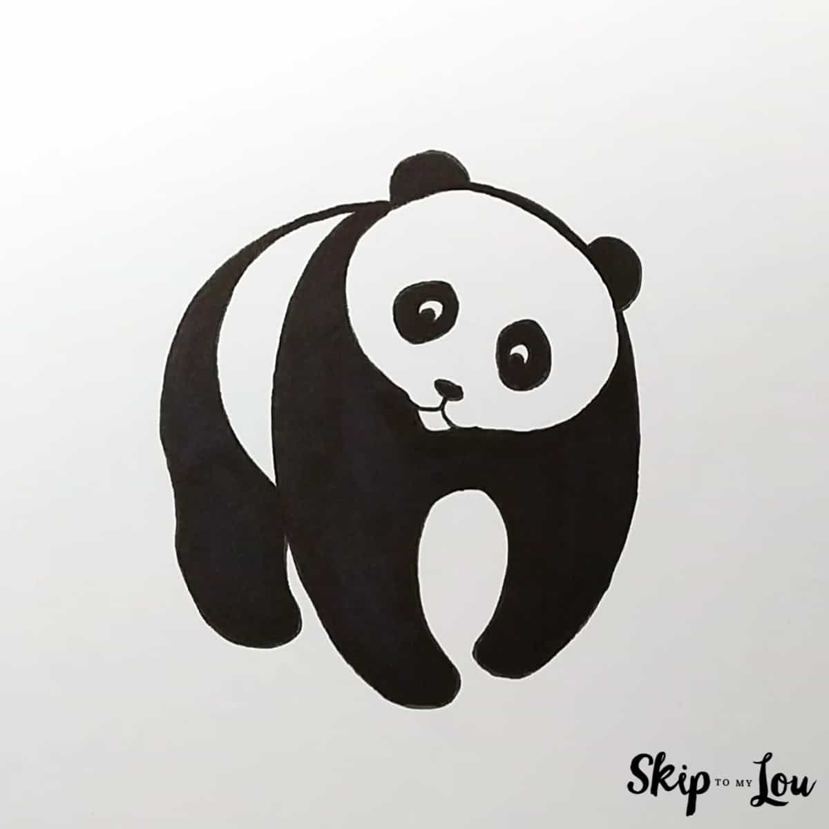 Easy Panda Drawing Guide Step By Step Skip To My Lou