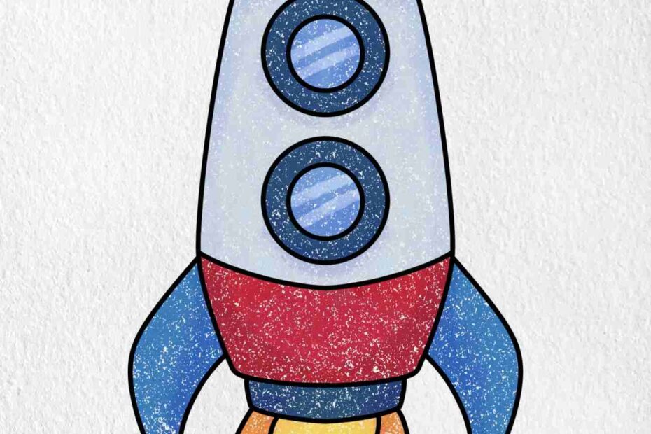 Easy Spaceship Drawing HelloArtsy