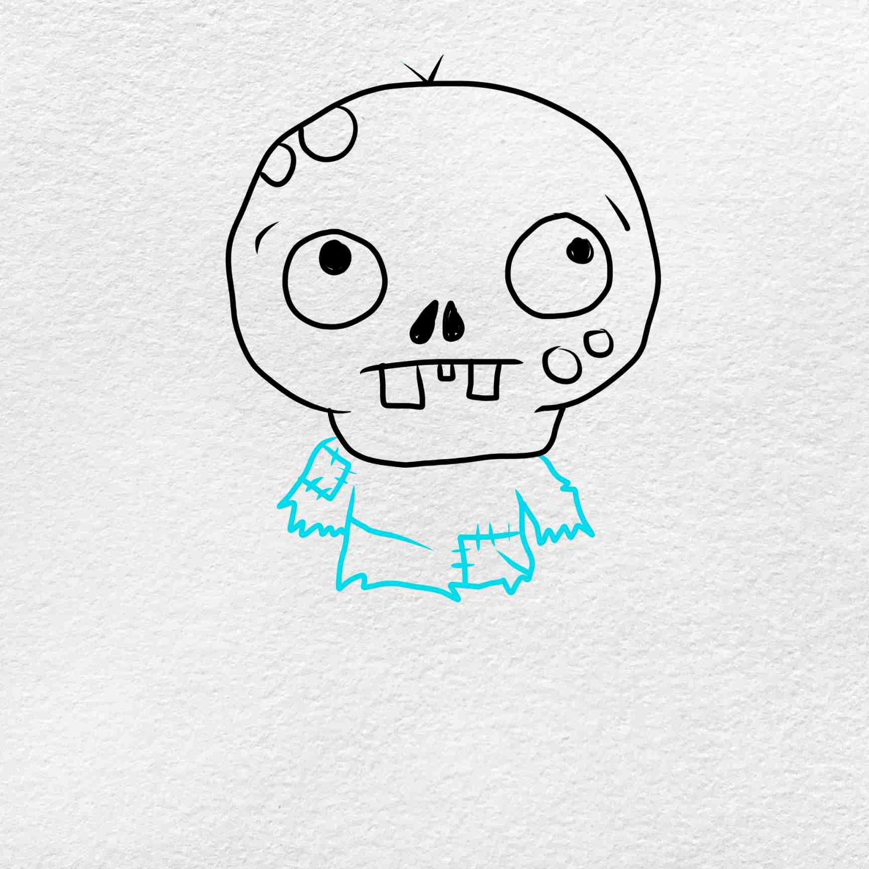 Easy Zombie Drawing HelloArtsy