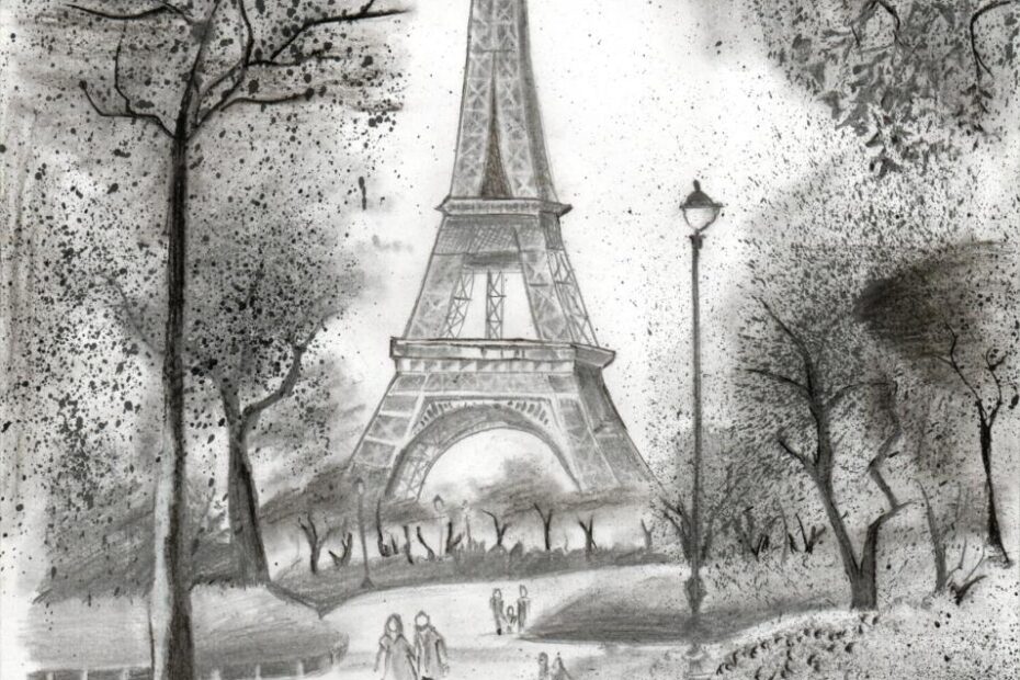 Eifel Tower Landscape Created By Najeeba