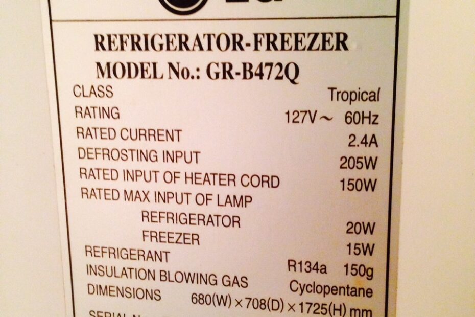 Electrical What Is The Power Consumption Of My LG Refrigerator