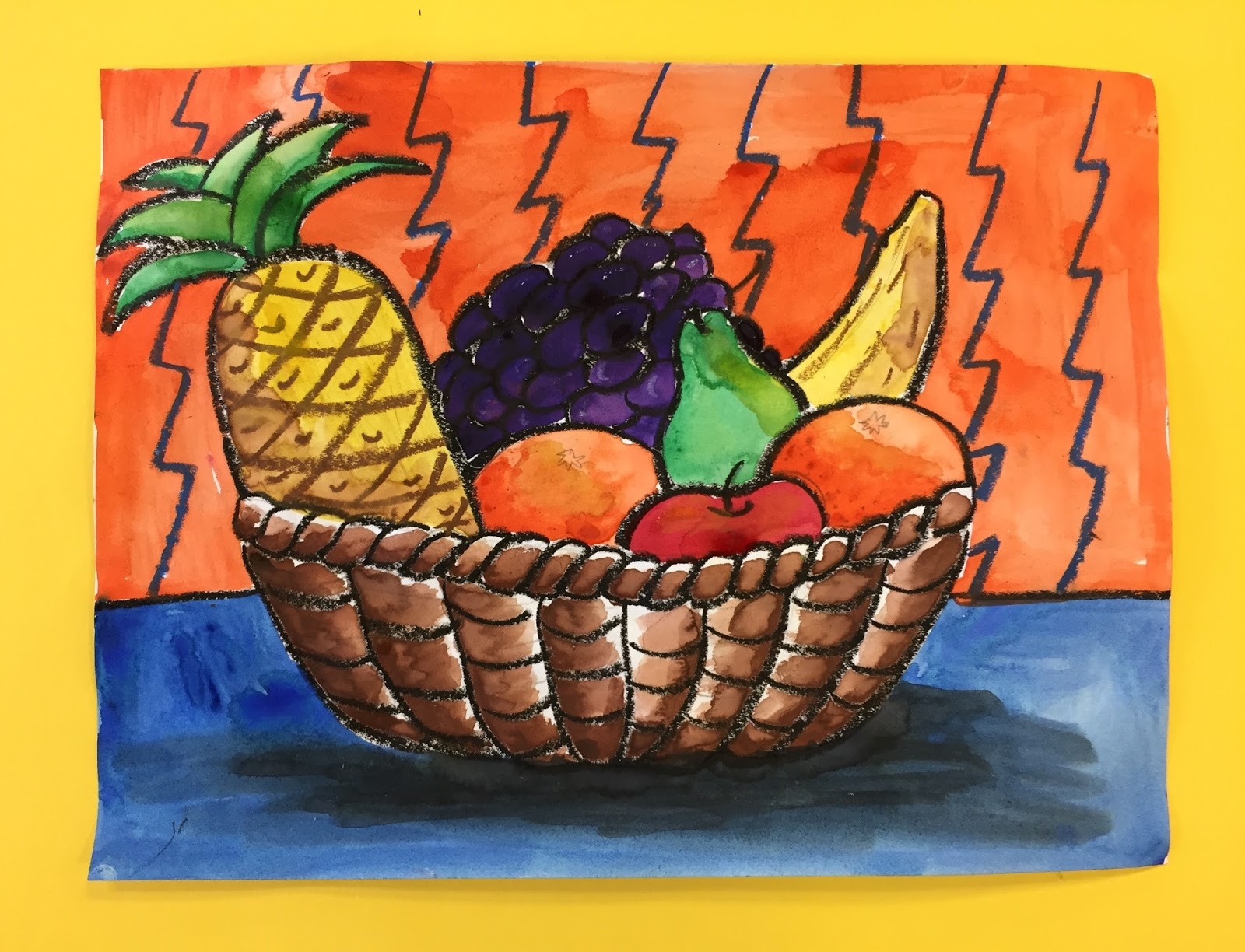 fruit bowl drawing