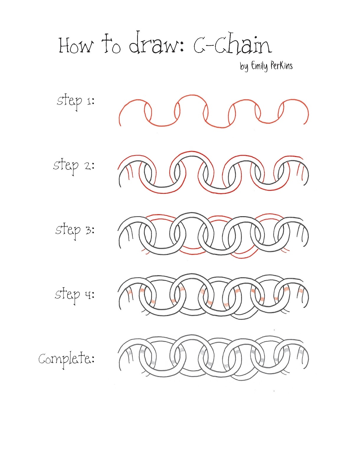 how to draw chains