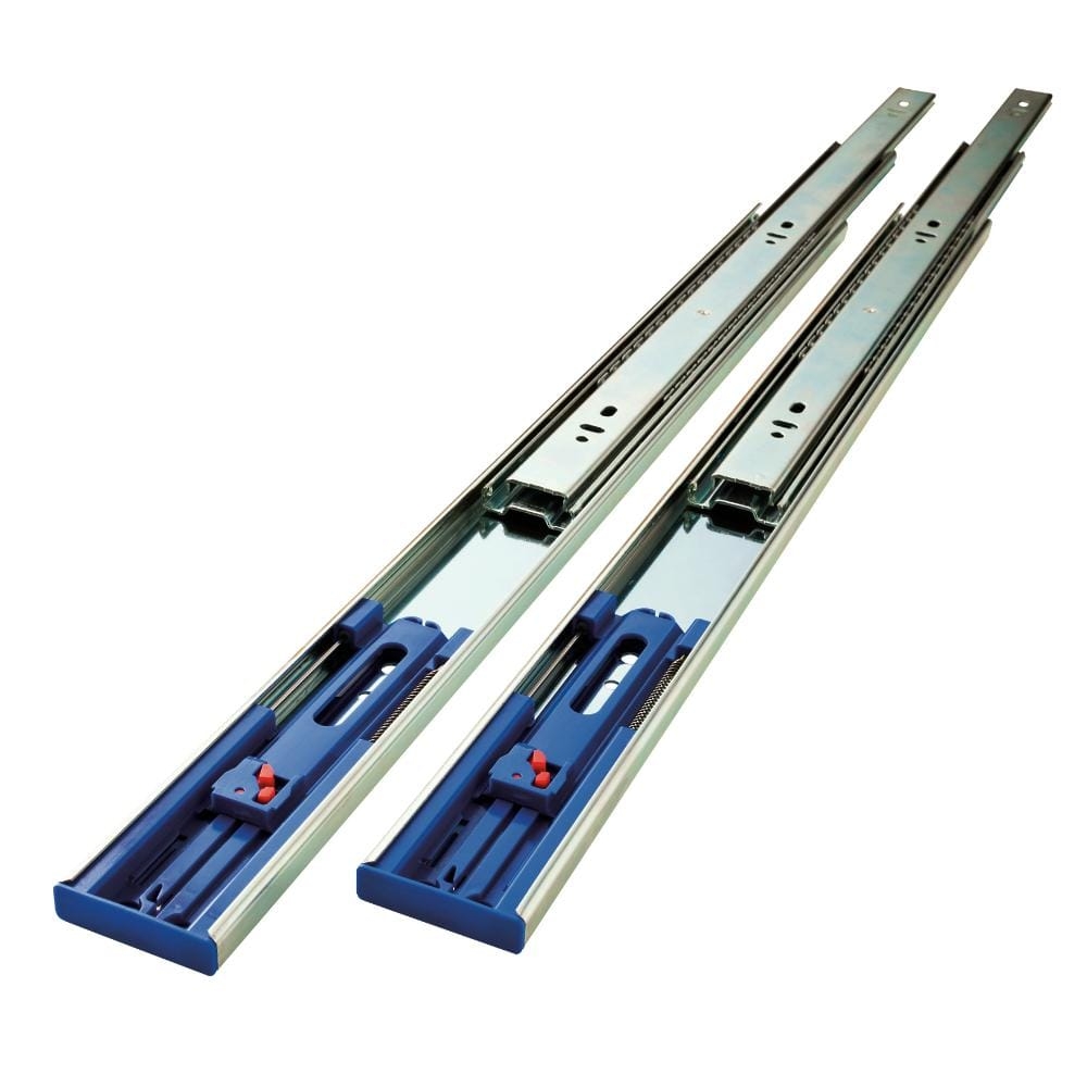 Everbilt 22 In Soft Close Full Extension Side Mount Ball Bearing Drawer Slide Set 1 Pair 2 Pieces D94222E ZP W The Home Depot