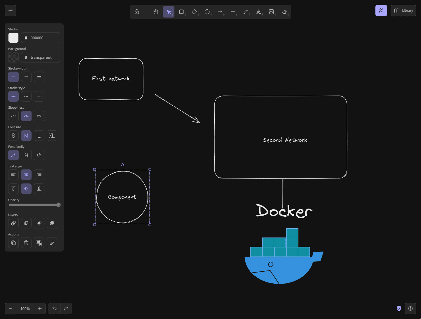 Excalidraw Whiteboard Ultimate Docker Self hosted Home Lab Diagramming Virtualization Howto