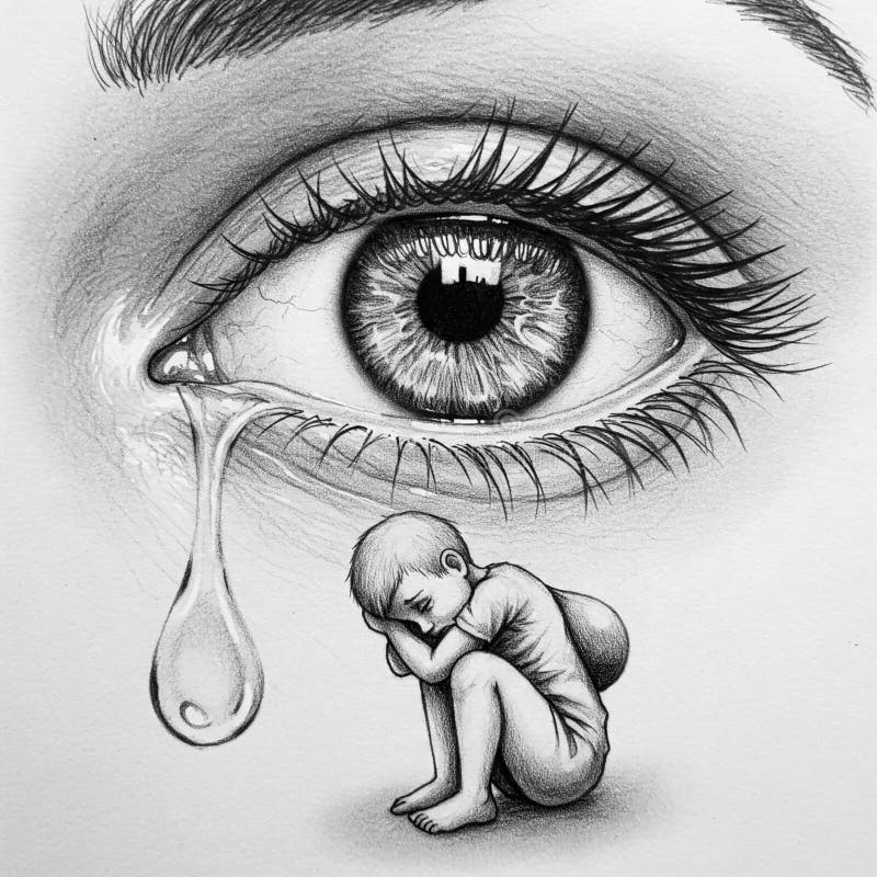 draw crying eyes