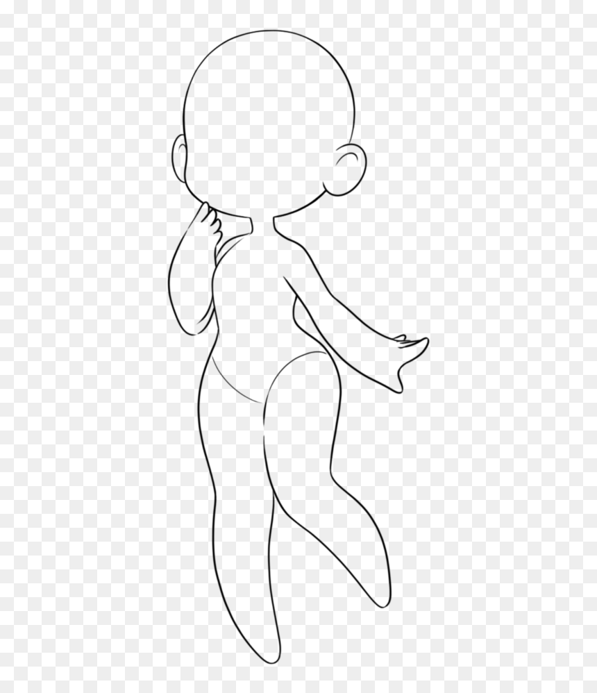 Female Chibi Drawing Bases Png Download Chibi Drawing Base Transparent Png Vhv