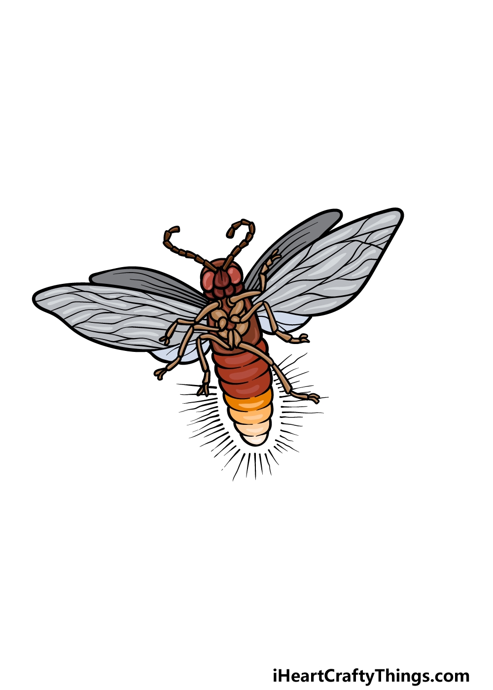 Firefly Drawing How To Draw A Firefly Step By Step