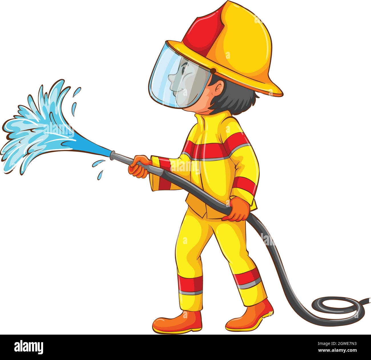Fireman Drawing Cut Out Stock Images U0026 Pictures Alamy