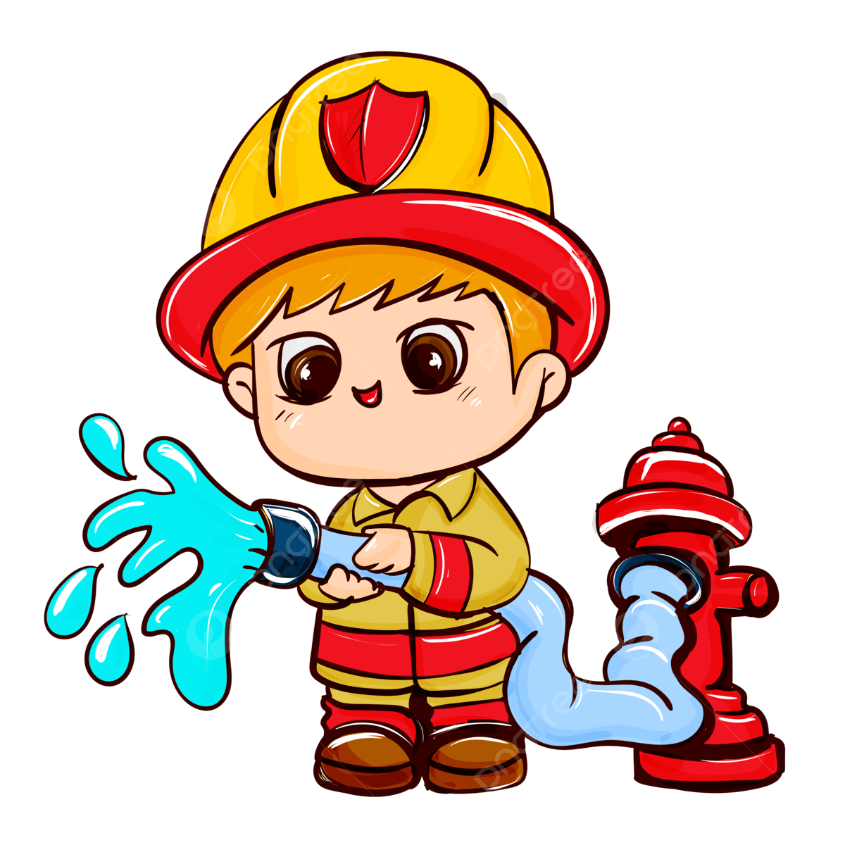 Fireman Drawing PNG Transparent Images Free Download Vector Files Pngtree
