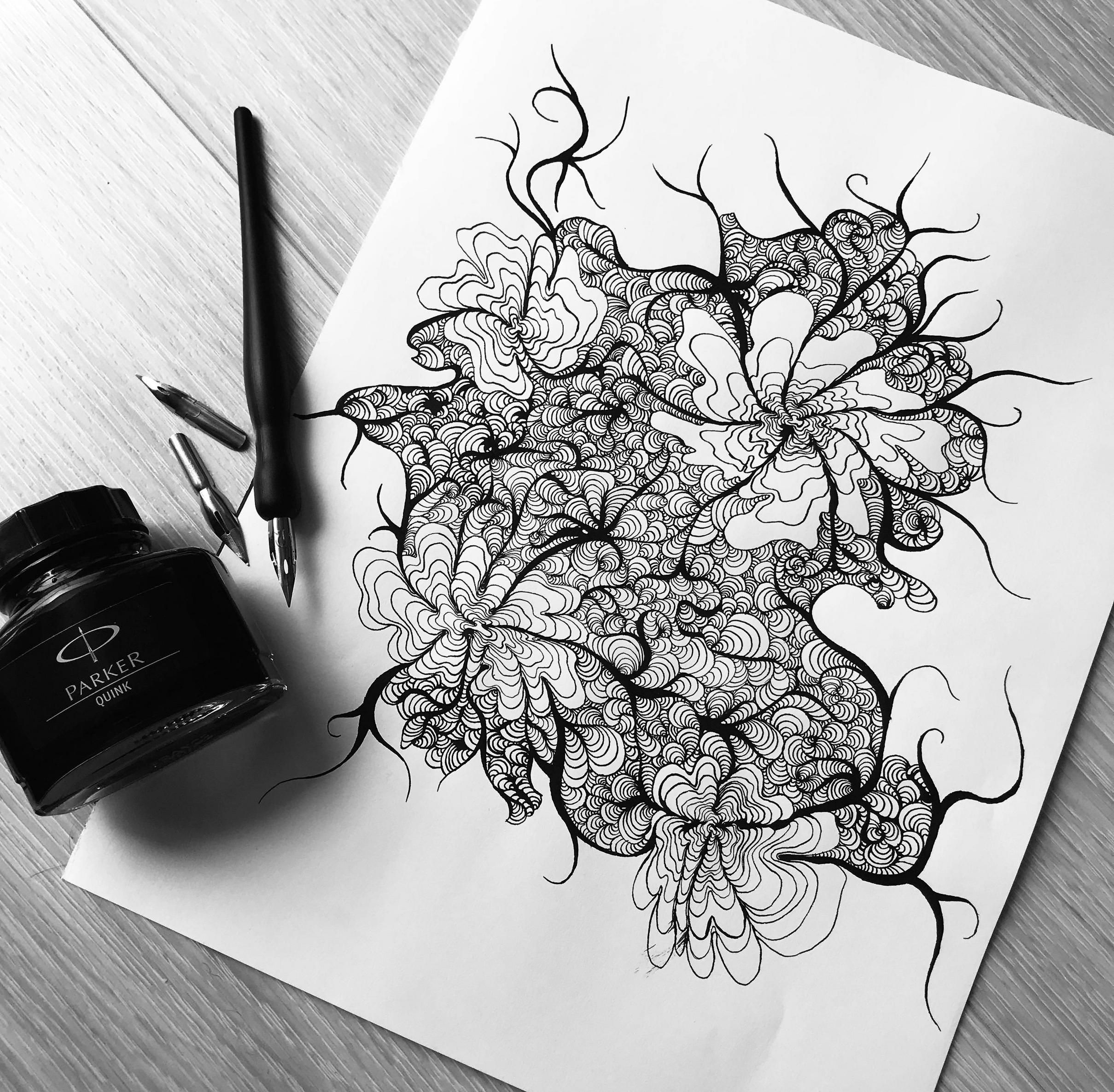 pen and ink drawings