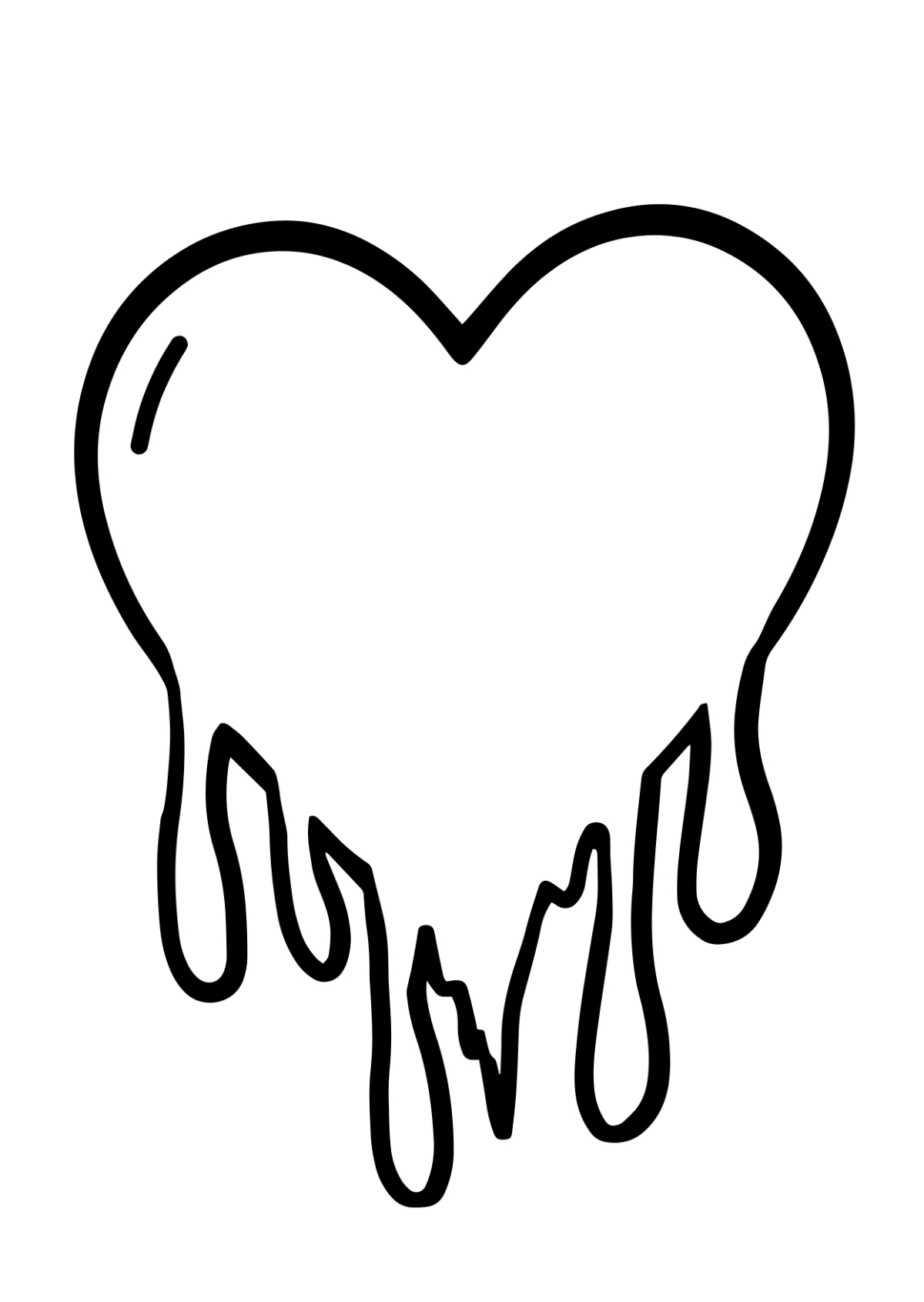 Free Heart Drawing To Customize And Download
