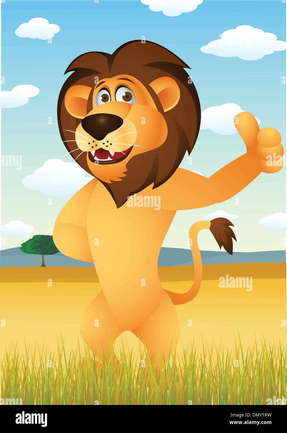 lion cartoon drawing