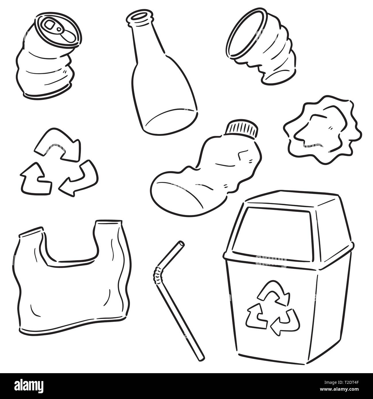 Garbage Drawing Black And White Stock Photos U0026 Images Page 2 Alamy