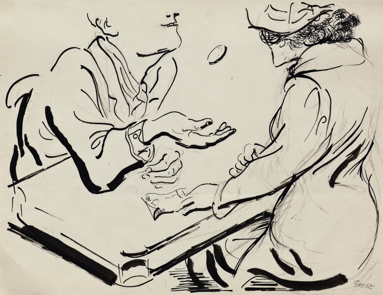 george grosz line drawings