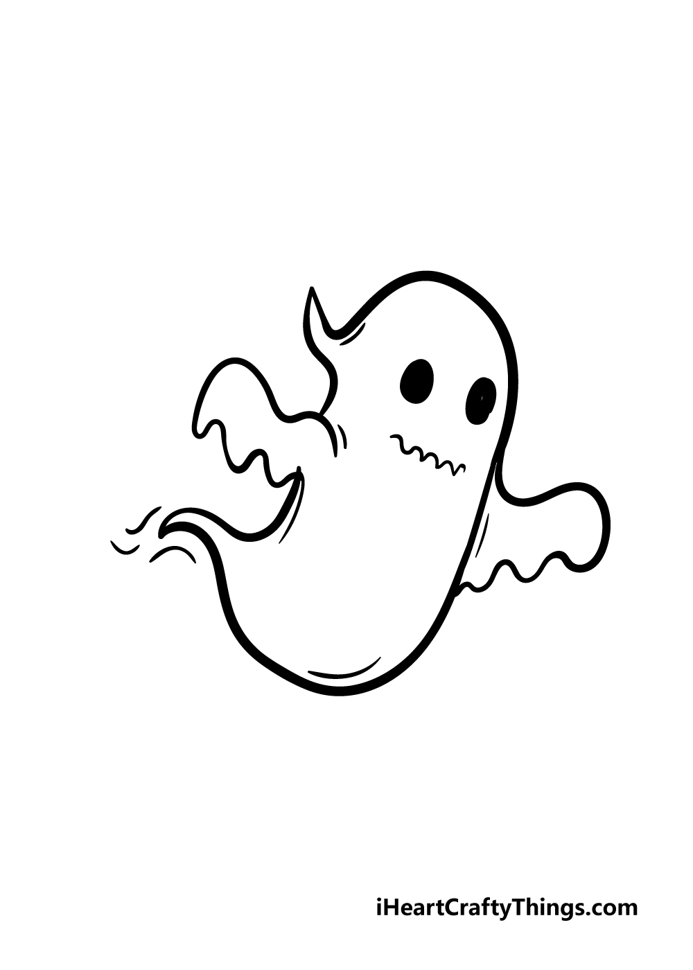 simple ghost drawing