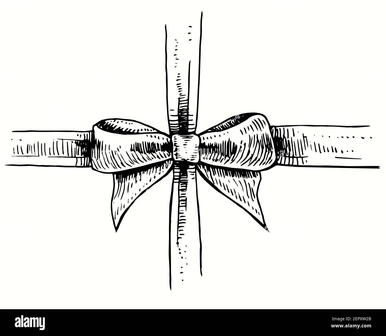 Gift Bow Sketch Hi res Stock Photography And Images Alamy