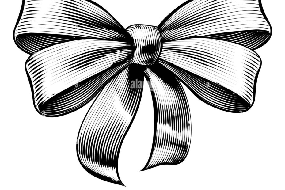 Gift Bow Sketch Hi res Stock Photography And Images Alamy