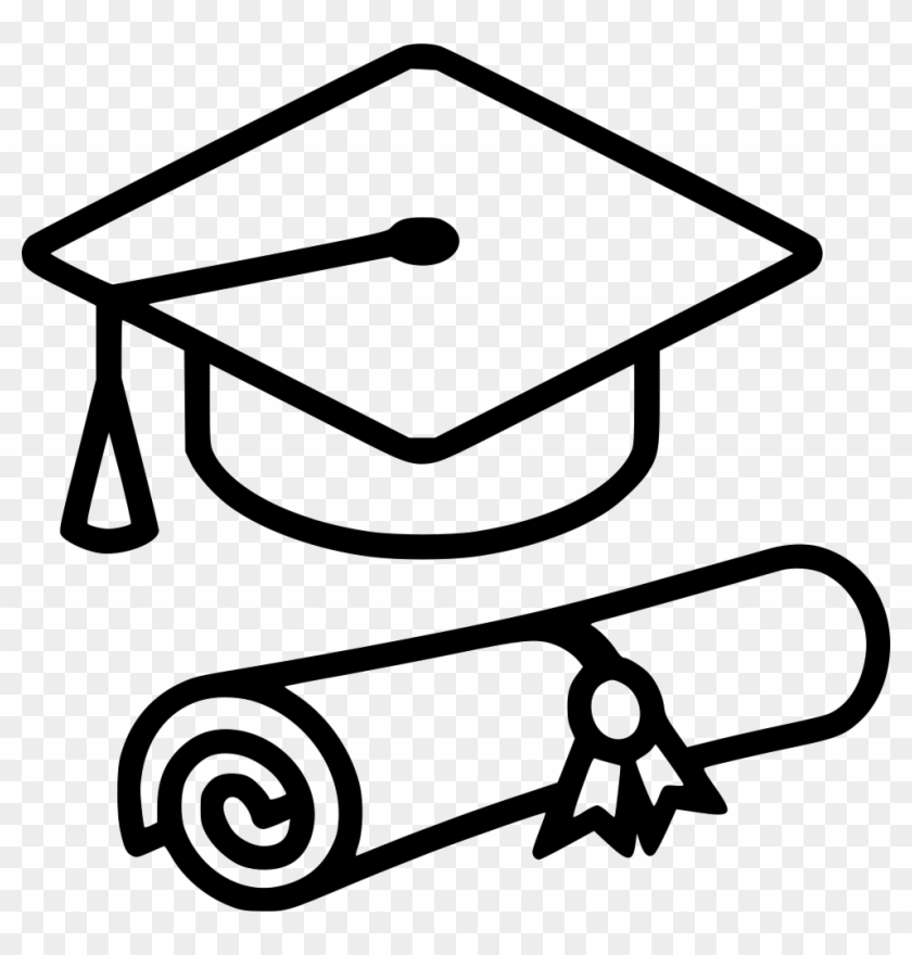 Graduation Cap Diploma Comments Graduation Hat Line Drawing 