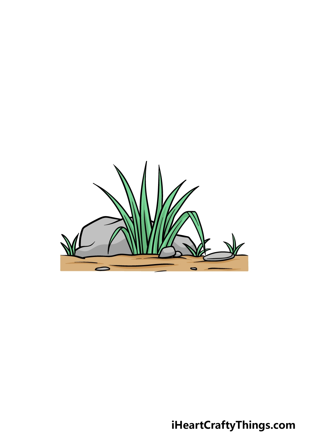 Grass Drawing How To Draw Grass Step By Step