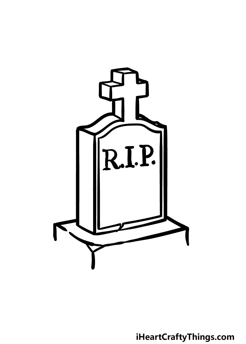 Grave Drawing How To Draw A Grave Step By Step