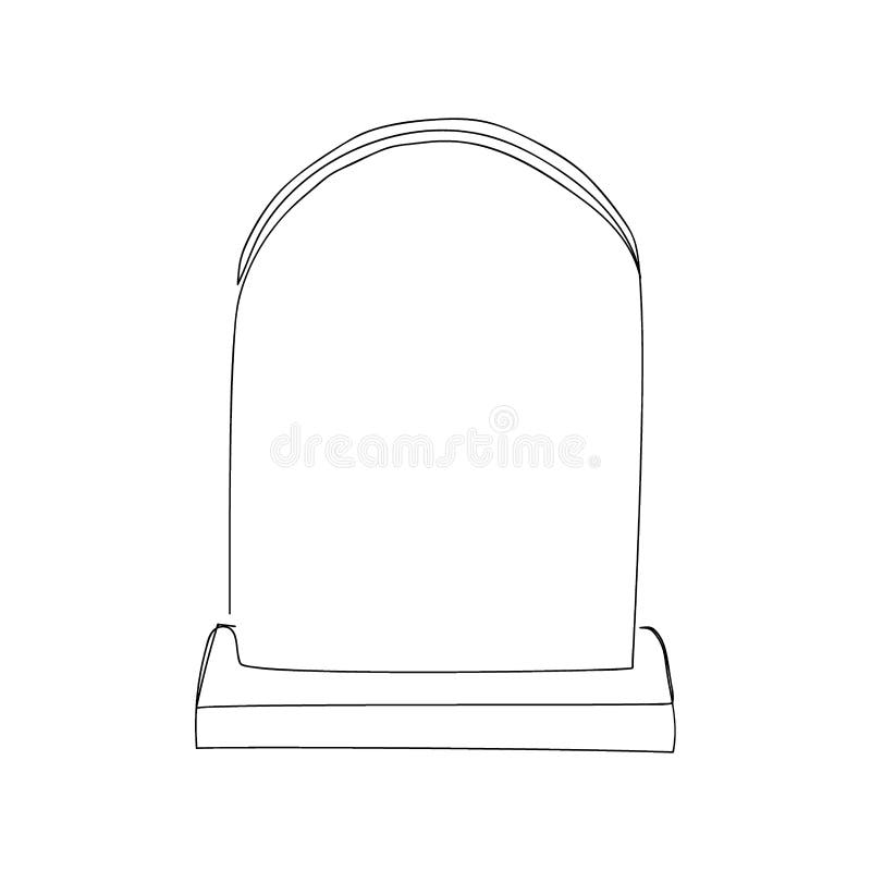 tombstone drawing