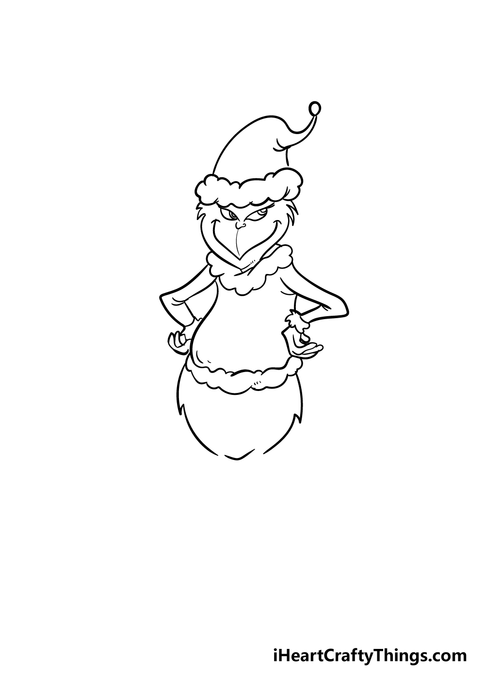 how to draw grinch
