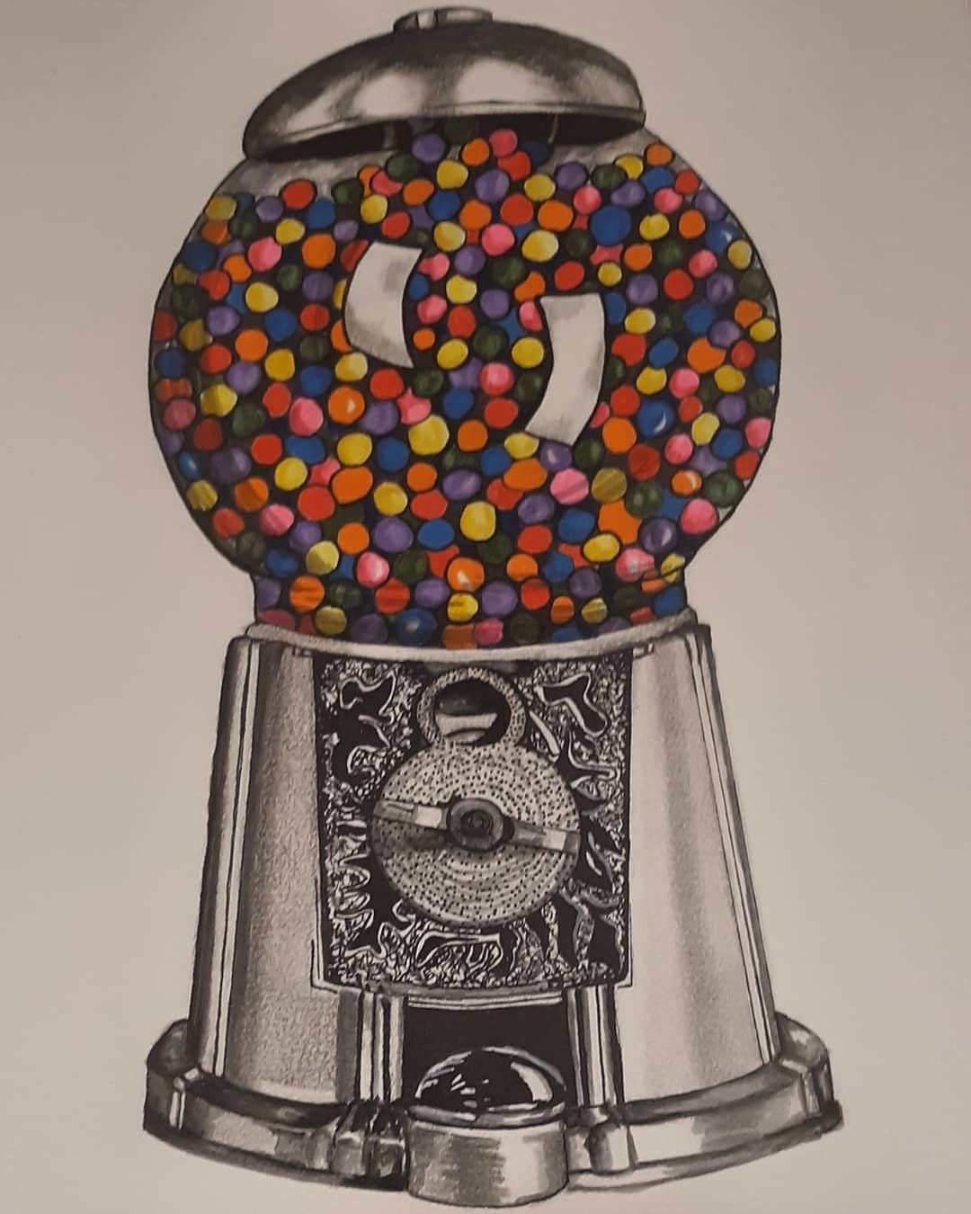 gumball machine drawing