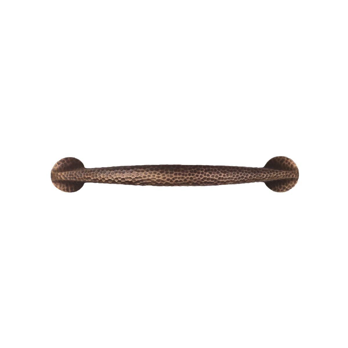 Hammered Petronius Drawer Pull Antique Brass