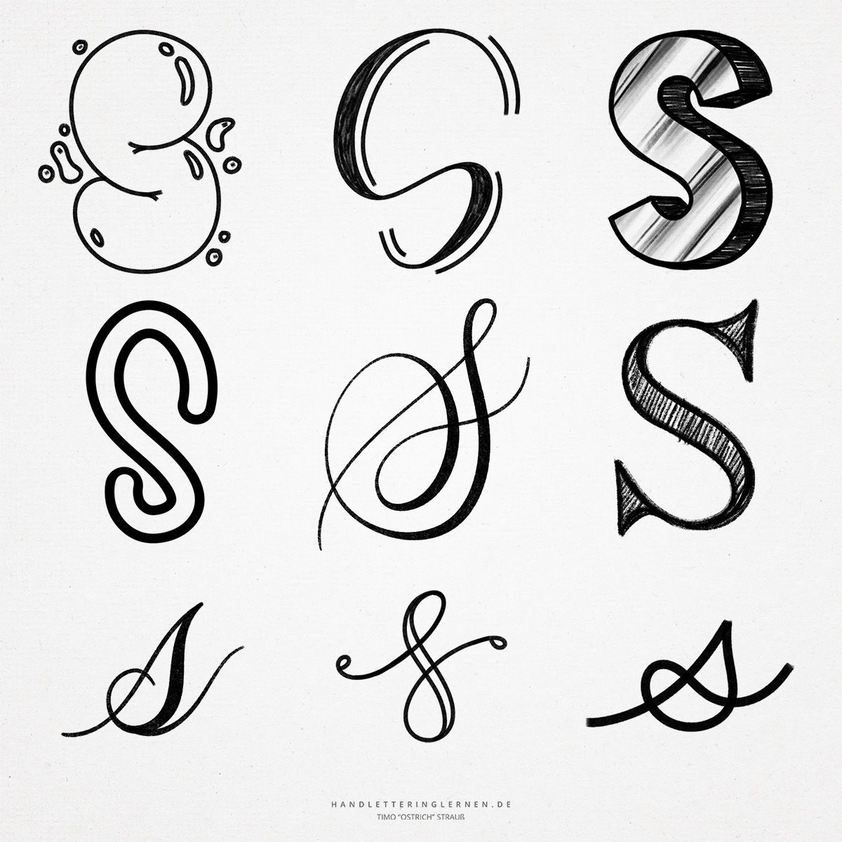 Hand Lettering S 9 Ways To Draw A 