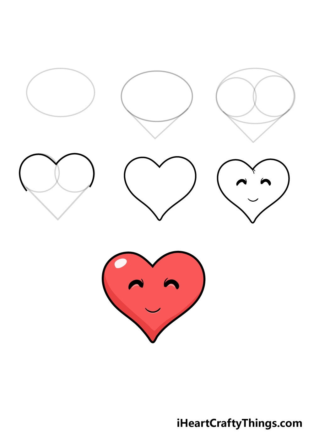 Heart Drawing How To Draw A Heart Step By Step 