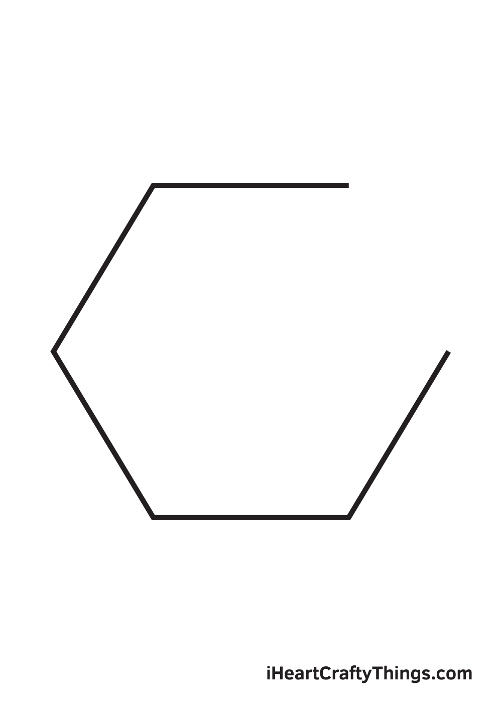 Hexagon Drawing How To Draw A Hexagon Step By Step