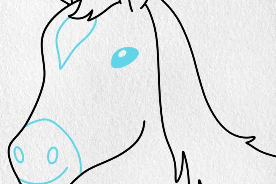 Horse Head Drawing easy HelloArtsy