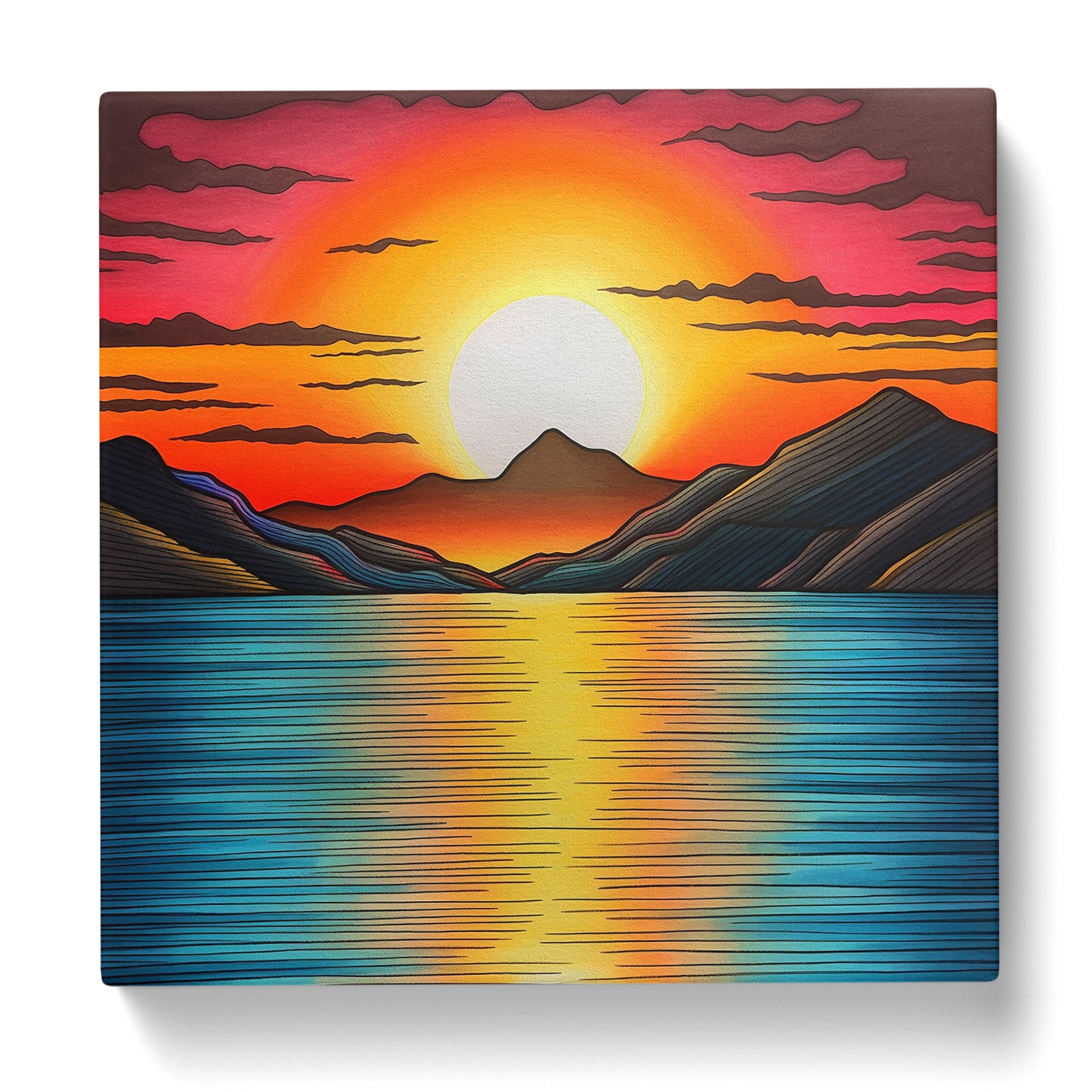 House Of Hampton Sunrise Drawing No 1 Wayfair co uk