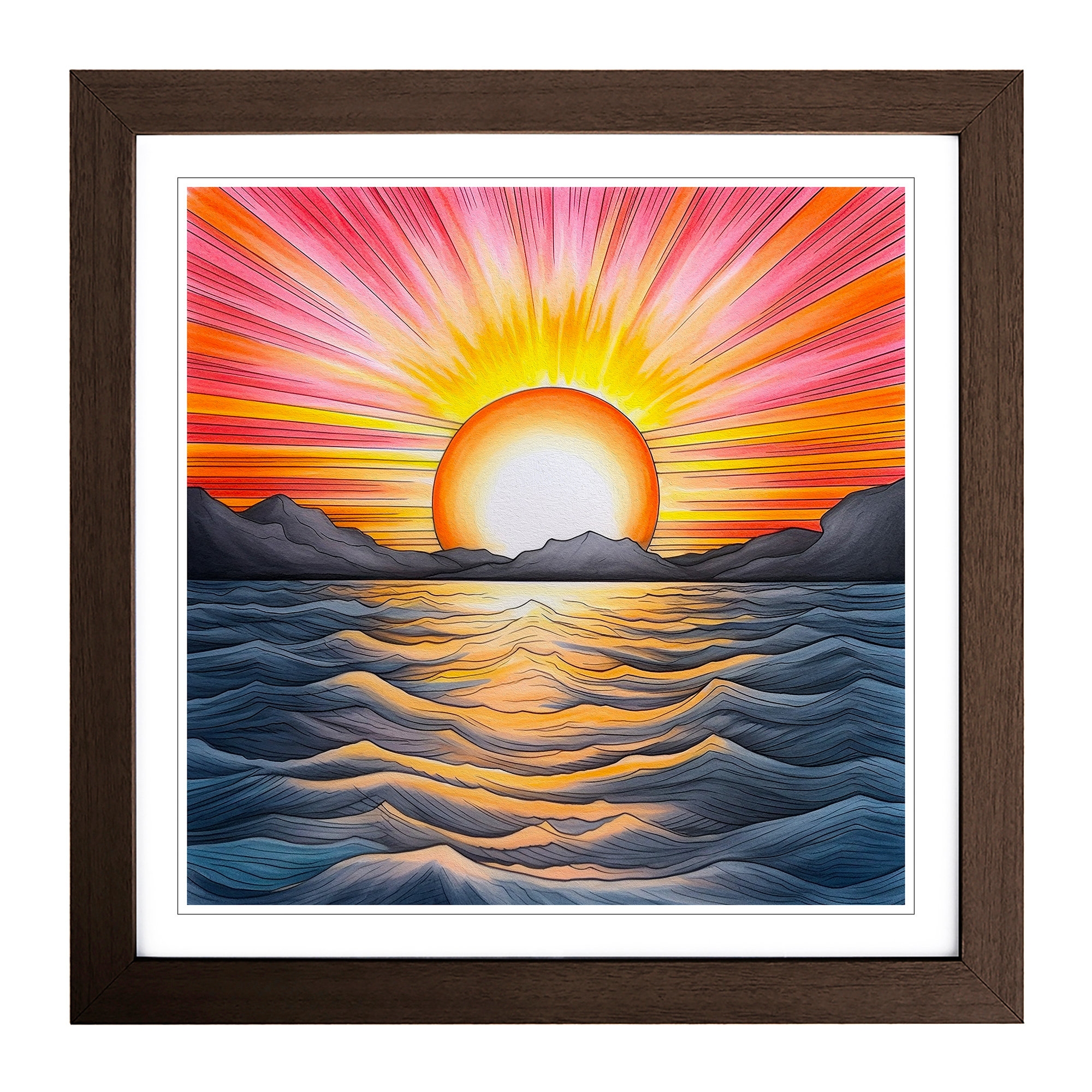 House Of Hampton Sunrise Drawing Wayfair co uk