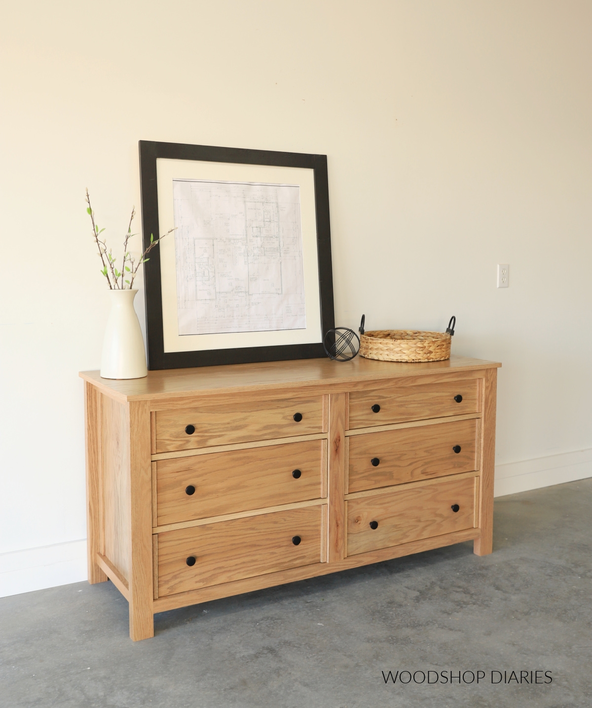 How To Build A Simple 6 Drawer Dresser With PRINTABLE PLANS