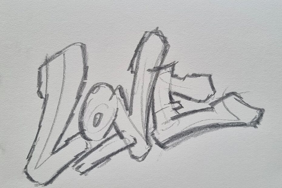 How To Create A Graffiti Sketch In 5 Steps Asko Art