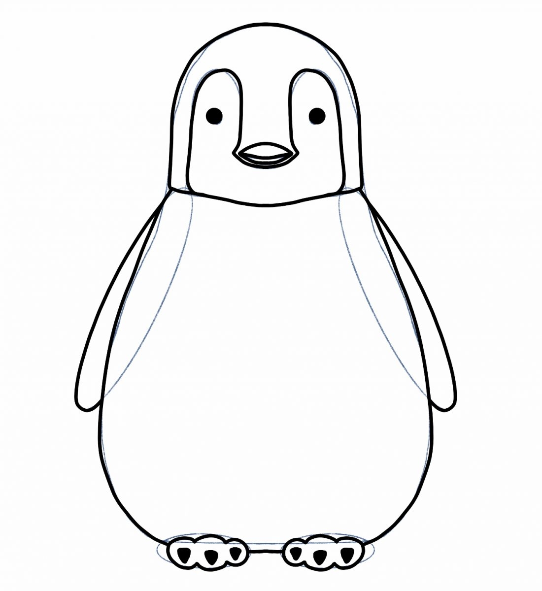 How To Draw A Baby Penguin In 5 Easy Steps Design Bundles